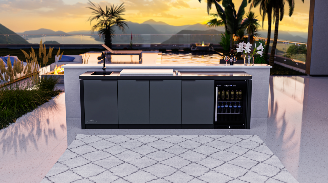 Cabinex Classic Outdoor Kitchen Proline Flat lid Built In 6 Burner BBQ Primecookout Ltd