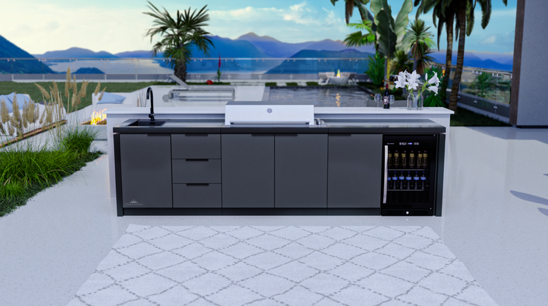 Cabinex Premium Outdoor Kitchen Proline Built-In 6 Burner BBQ Hood