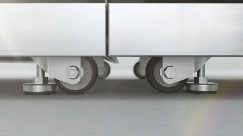 Mont Alpi Outdoor kitchen 6 Burner, Fridge and Weather Cover 2.8m