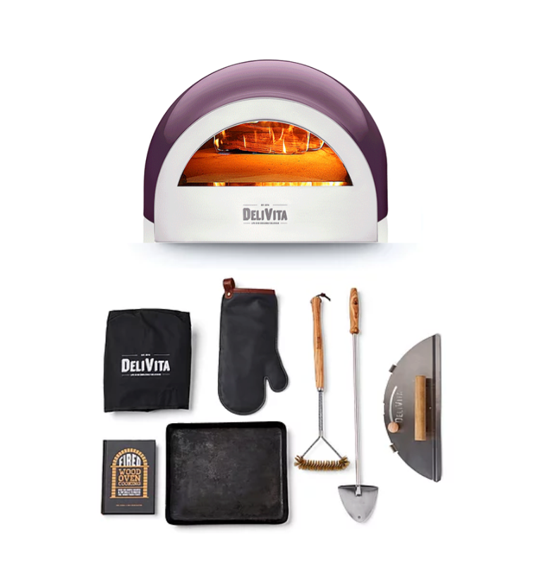 DeliVita Wood-Fired Pizza Oven - Berry Hot - Chefs Collection