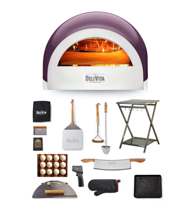 DeliVita Wood-Fired Pizza Oven - Berry Hot - Complete Collection