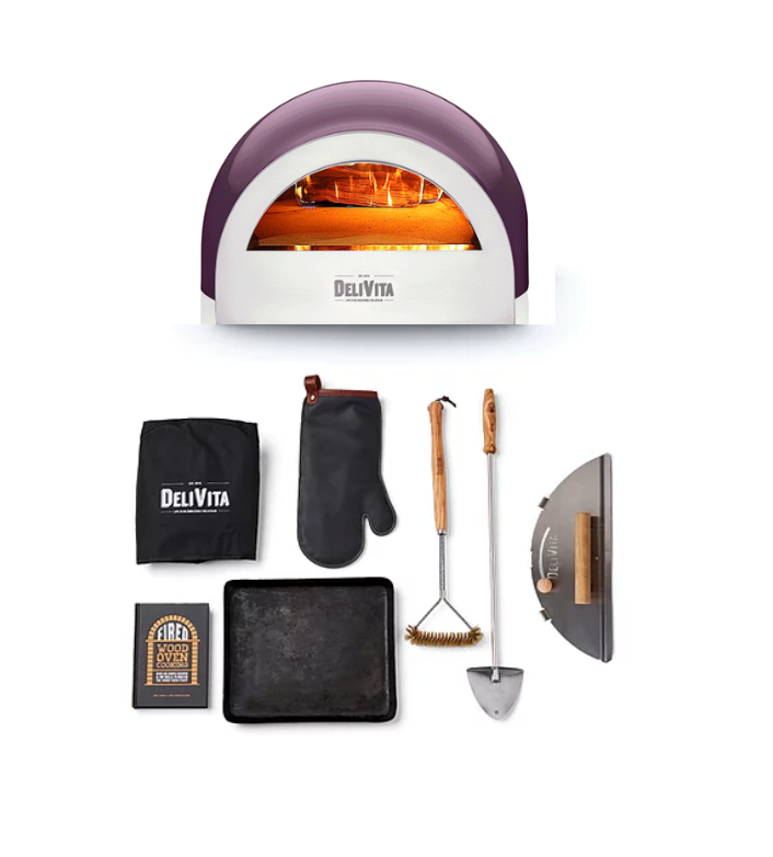 DeliVita Wood-Fired Pizza Oven - Berry Hot - Chefs Collection
