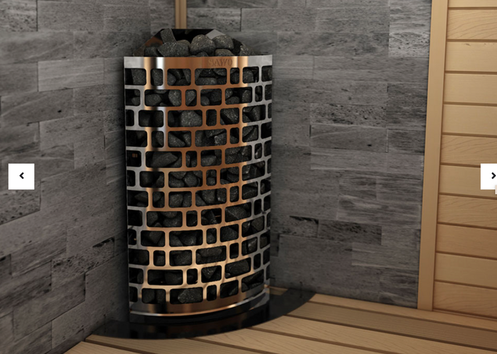 Sauna stove ARIES - Corner + Wall control panel