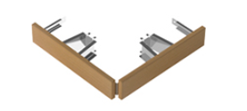 Protective frame for CUBOS sauna stove - corner (Aspen)