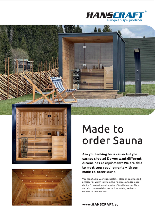 Made to order Hanscraft sauna HS5