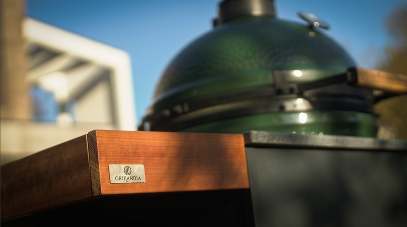 Grillandia Outdoor Kitchen Large Green Egg, Sink and Weather Cover - 2m L