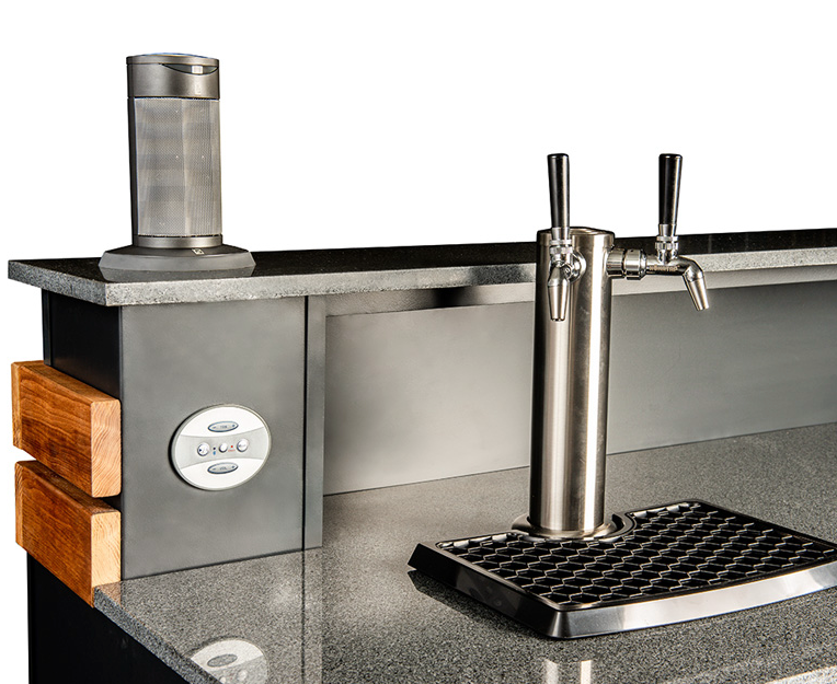 Grillandia Outdoor Bar Entertainment, kegerator, Ice maker and Weather Cover - 2M