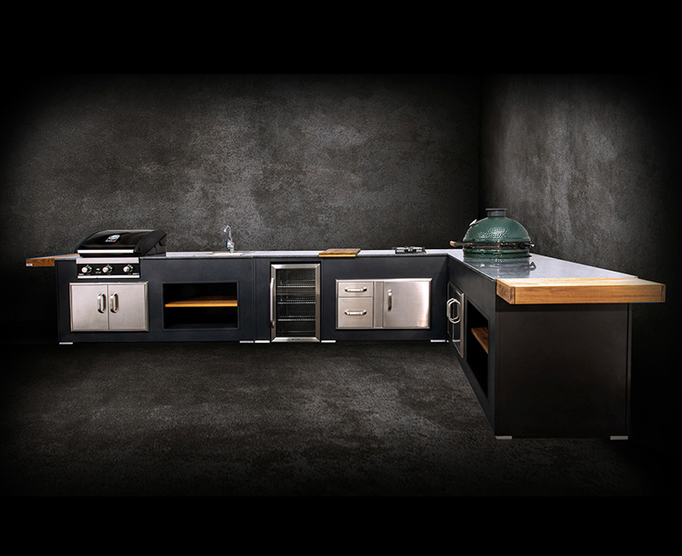 Grillandia Outdoor Kitchen Maxim G5, Big Green Egg and Weather Cover