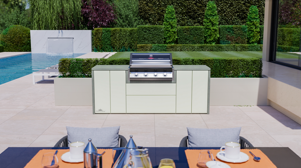 Beefeater Outdoor Kitchen With 4 Burner + Cover