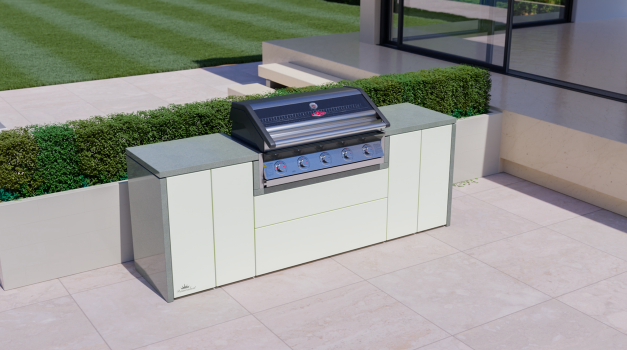 BeefEater Harmony Outdoor Kitchen with 1600S 5 Burner Gas BBQ
