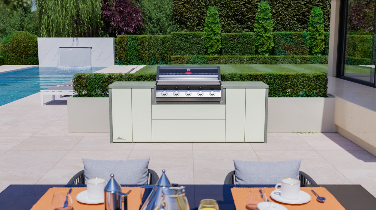 BeefEater Harmony Outdoor Kitchen with 1600S 5 Burner Gas BBQ