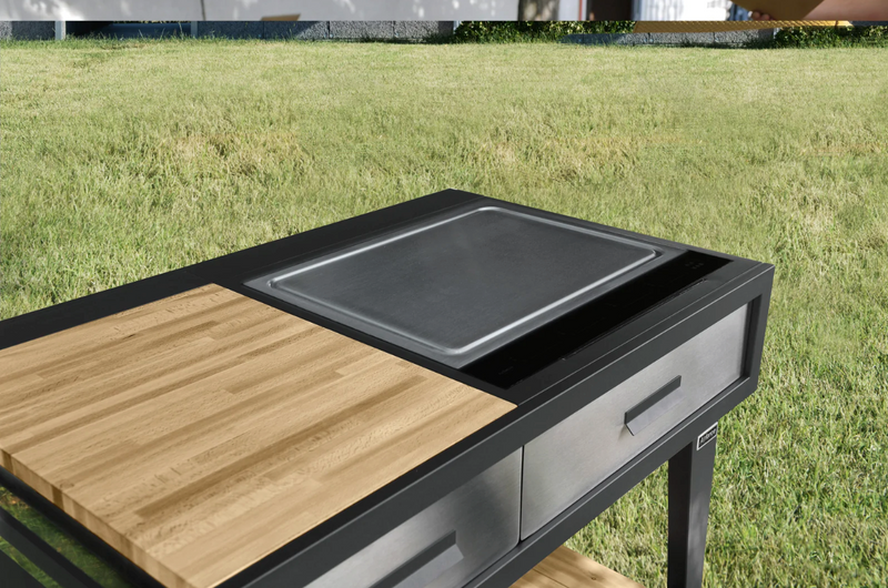 Airforce E-Cook BBQ Luxury Outdoor Cooking With a 58cm Teppanyaki Induction Hob 1.1M