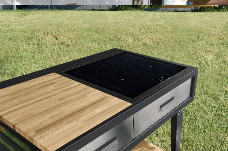 Airforce E-Cook BBQ Luxury Outdoor Cooking With 58cm Induction Hob 1.1M