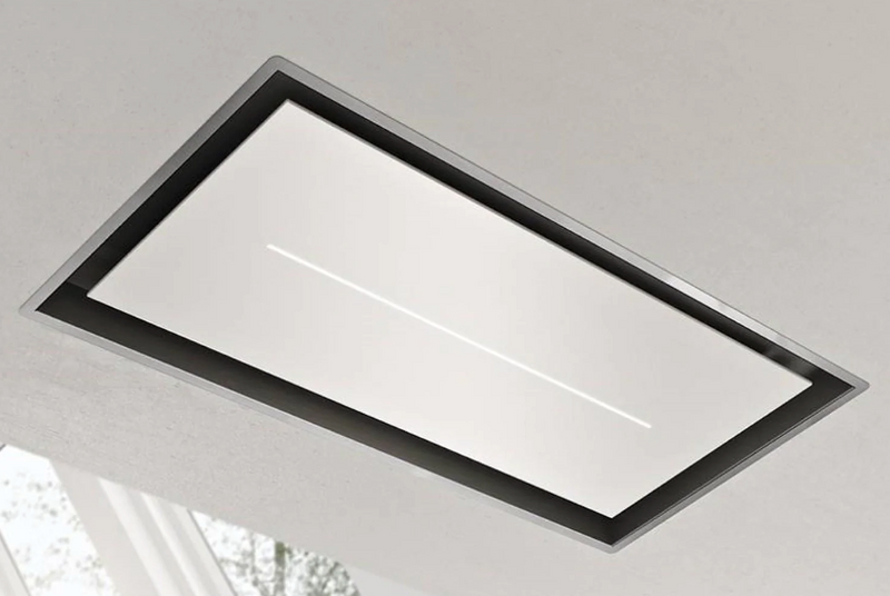 Airforce Sinergia 100cm Premium Ceiling Cooker Hood - Stainless Steel and Glass