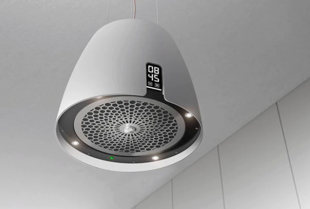 Airforce Ballerina 47.5cm Island Lamp Cooker Hood with Integra System - White