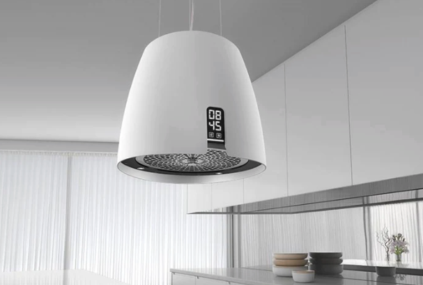 Airforce Ballerina 47.5cm Island Lamp Cooker Hood with Integra System - White