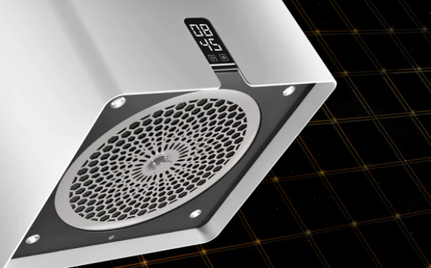 Airforce Square 45cm Remote Island Cooker Hood with Integra System - Black