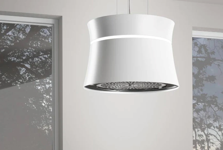 Sophie 50cm Island Lamp Cooker Hood with Integra System - White