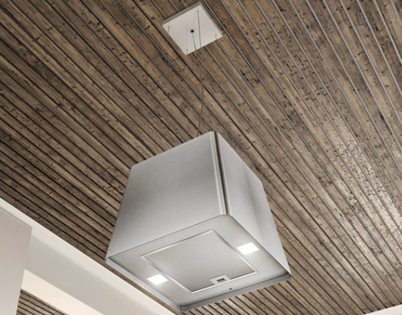 Airforce F164 45cm Island Lamp Cooker Hood with Integra System - Steel