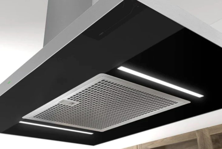Airforce F200 TLC 90cm Island Cooker Hood with Integra System - Black