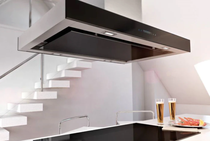 Airforce F187 90cm Island Cooker Hood - Black