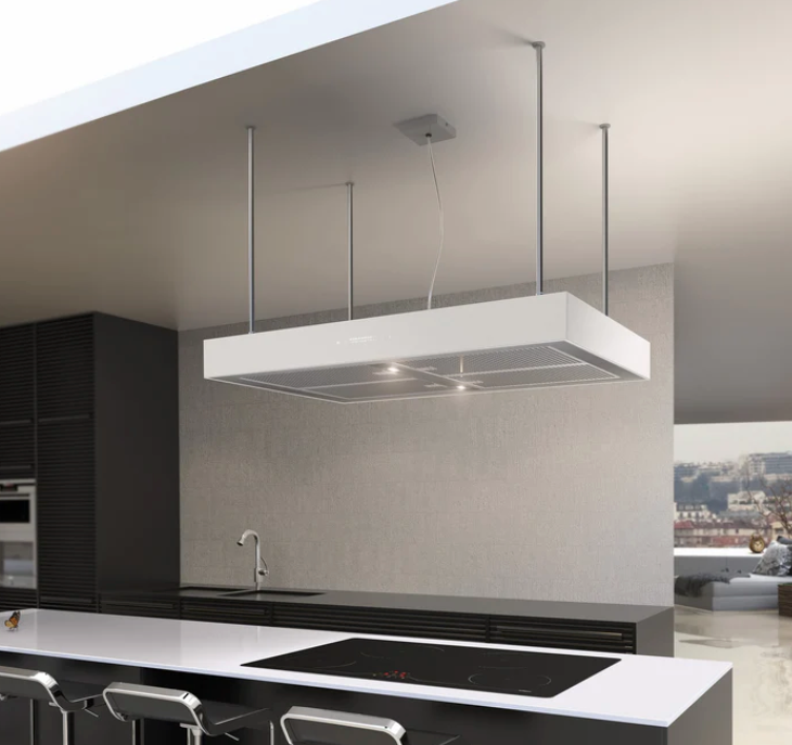 Airforce F161 4 x Axial Motor 90cm Premium Island Cooker Hood - White