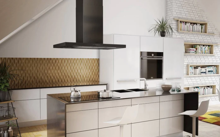 Airforce F200 Black 90cm Island Hood