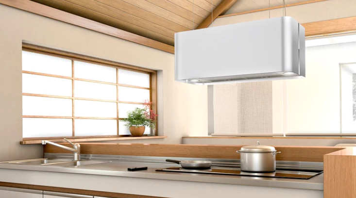 Airforce F181 70cm Integra Ready Island Cooker Hood Satin White Finish