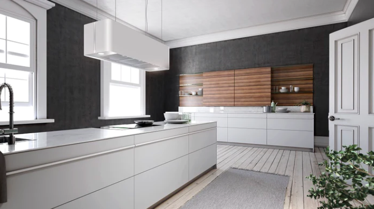 Airforce F181 XXL 100cm Integra Ready Island Cooker Hood- White Satin Finish