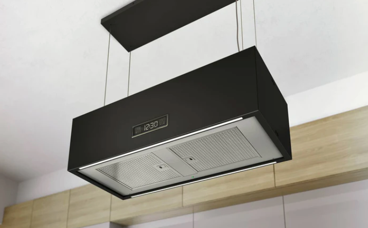 Airforce Gemini 90cm Island Cooker Hood Matte Black
