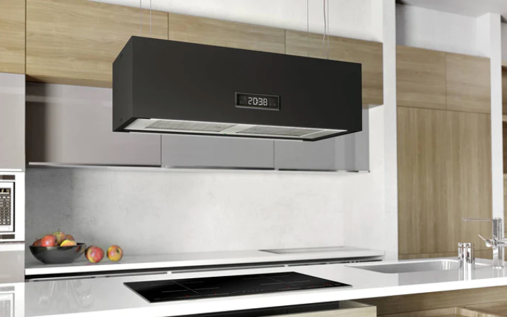Airforce Gemini 90cm Island Cooker Hood Matte Black