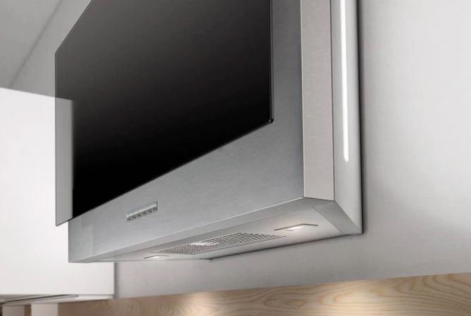 Airforce Vertical Theorem 89cm Wall Mounted Cooker Hood-Black glass