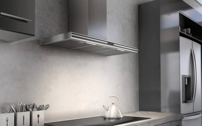 Airforce Noon Wall Mounted 90cm Cooking Hood Stainless Steel