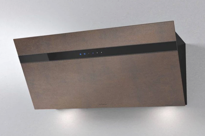 Airforce Gres V16 90cm Flat Wall Mounted Cooker Hood - Brown Oxide Stone