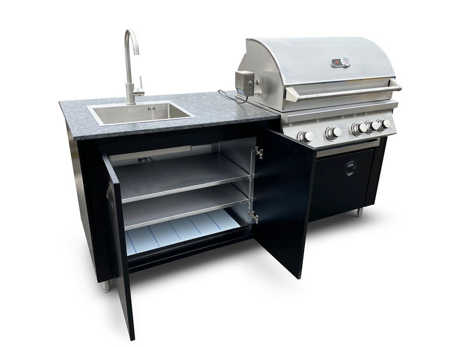 Bbq sales with sink
