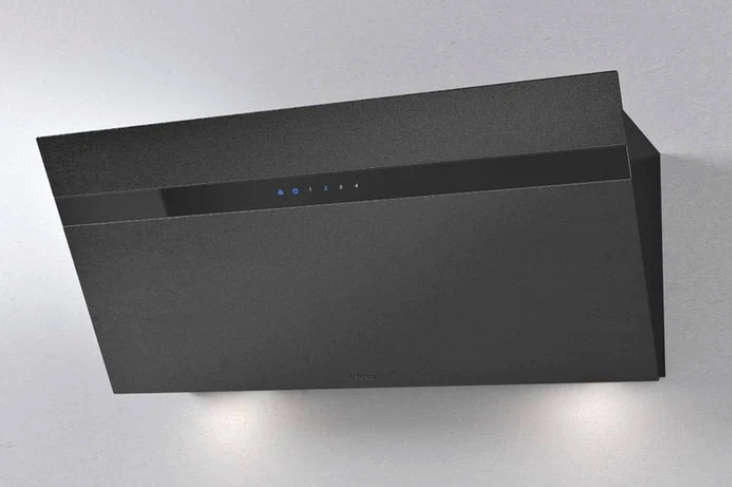 Airforce Gres V15 60cm Flat Wall Mounted Cooker Hood - Black Lime Ceramic Stone