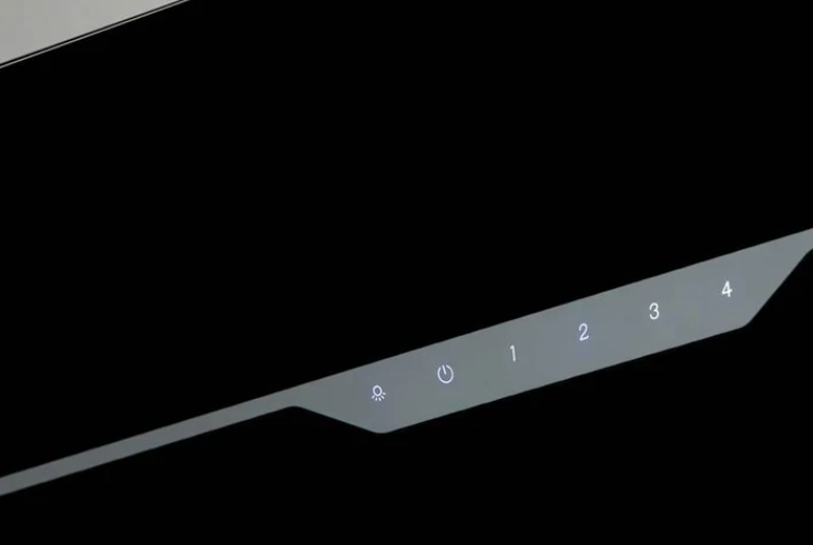 Airforce V6 90cm Flat Wall Mounted Cooker Hood - Black glass