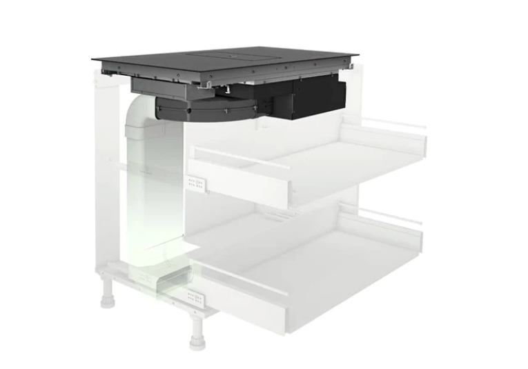 Airforce Aspira Centrale G5 On-Board 90cm Induction Hob with Downdraft Extractor - Black