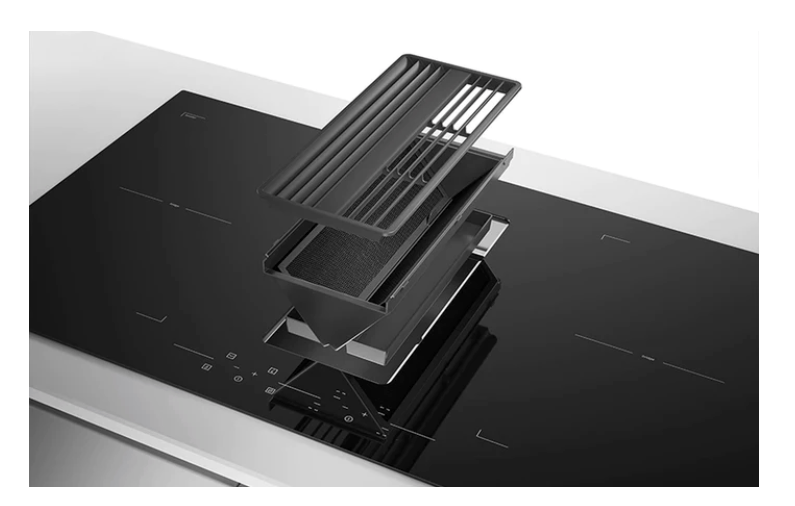 Airforce Aspira Centrale G5 On-Board 90cm Induction Hob with Downdraft Extractor - Black