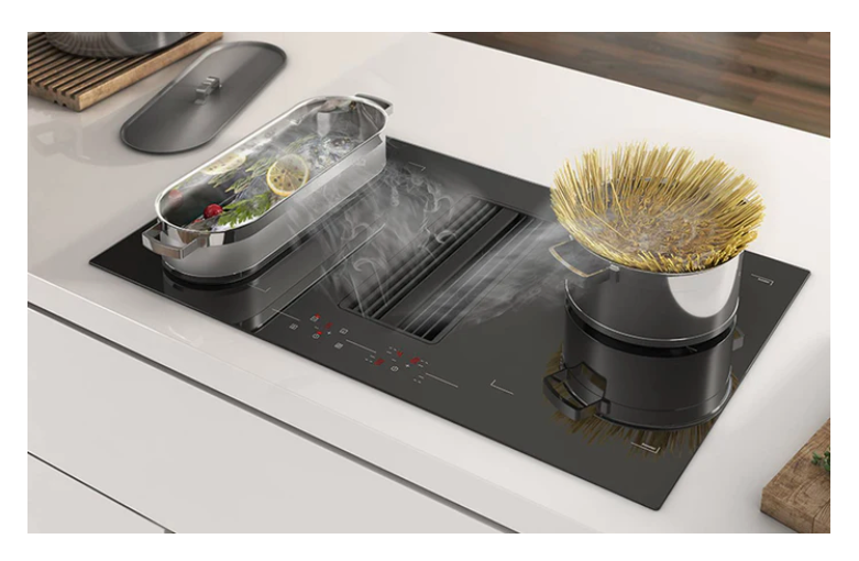 Airforce Aspira Centrale G5 On-Board 90cm Induction Hob with Downdraft Extractor - Black