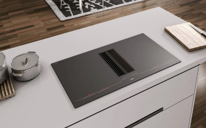 Airforce Aspira Centrale G5 On-Board 90cm Induction Hob with Downdraft Extractor - Black