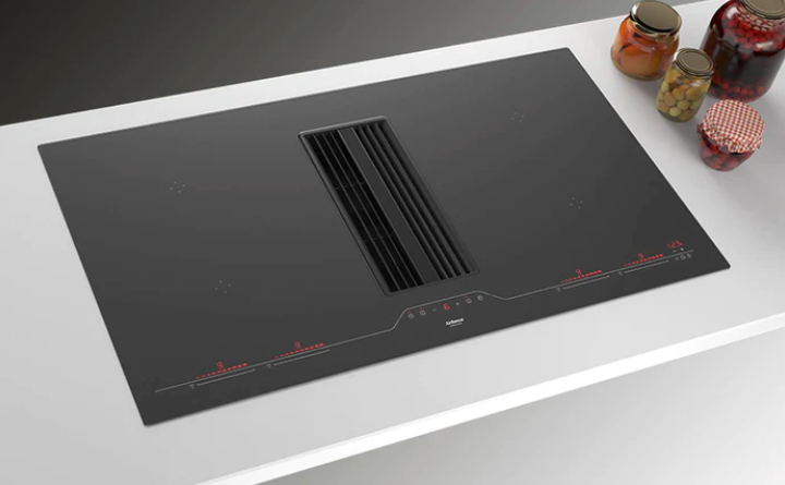 Airforce Aspira Centrale G5 On-Board 90cm Induction Hob with Downdraft Extractor - Black