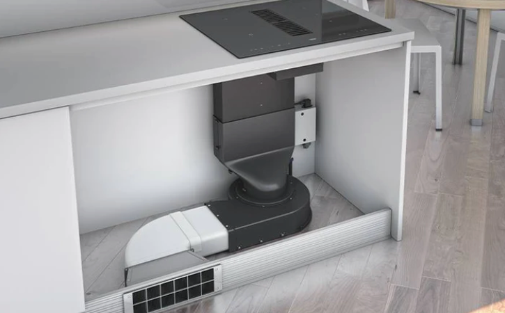 Airforce Centrale POP 86cm Induction Hob with Central Downdraft and Touch Control