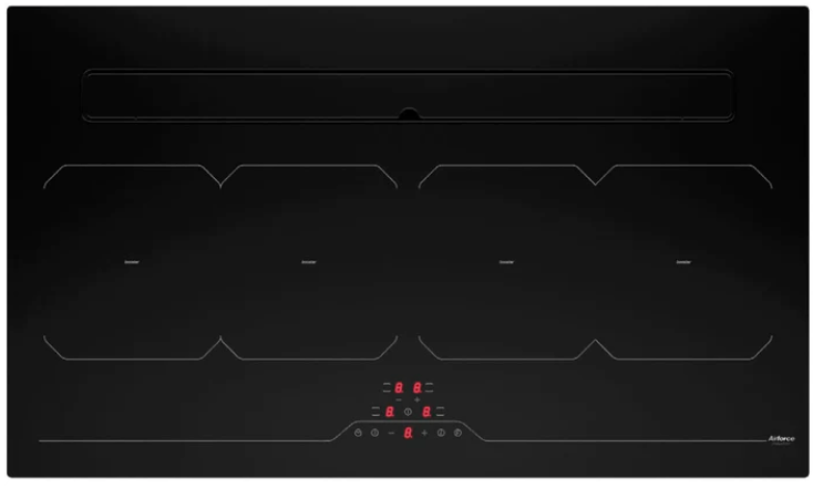 Airforce Aspira Slim B2 Octa Motion 87cm Induction Hob with Integrated Extraction