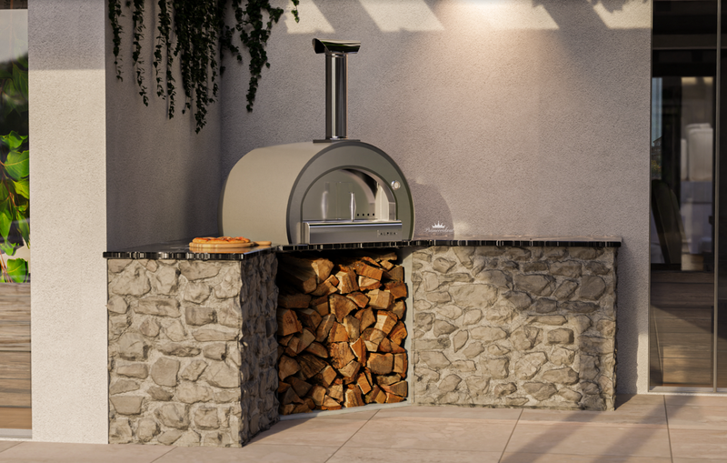 Piccolo Pizza Oven Built in - Antique Silver