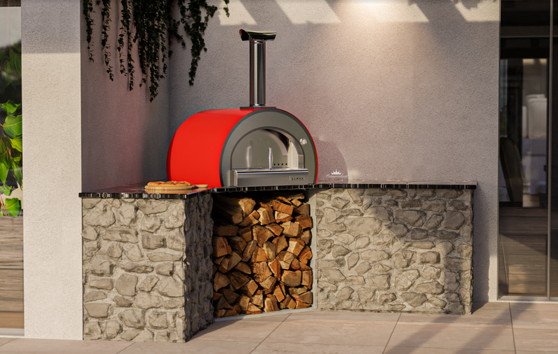 Piccolo Pizza Oven Built in - Poppy Red