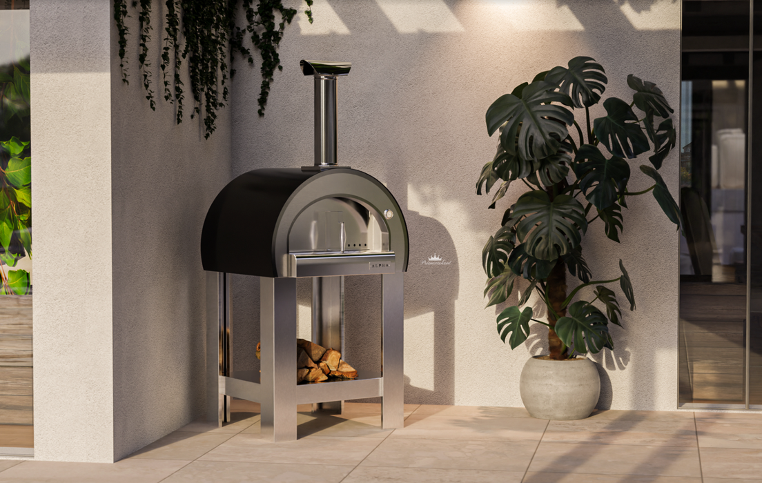 Alpha Pro Piccolo Wood-Fired Pizza Oven Bundle Cover Black