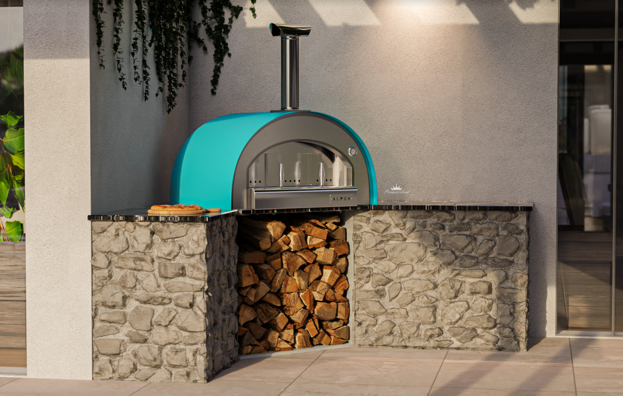 Grande Pizza Oven Built in - Teal