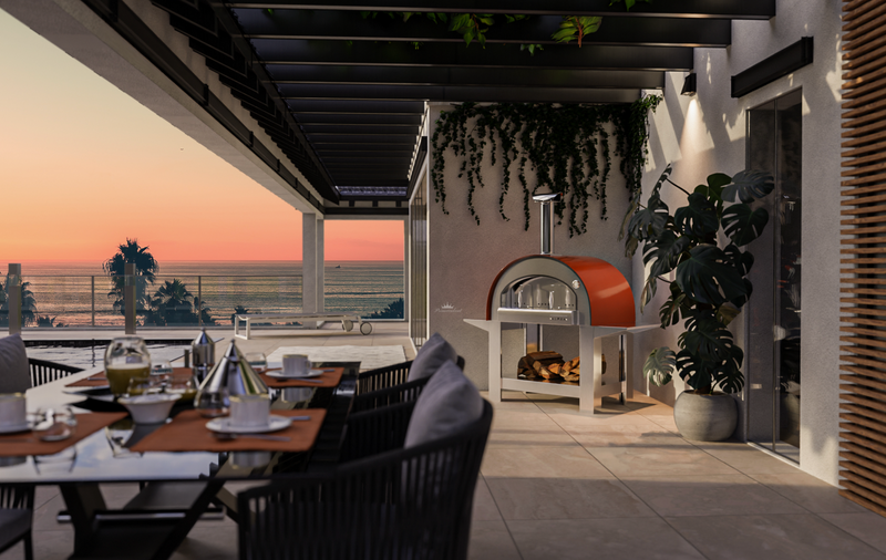 Alpha Pro Grande Wood-Fired Pizza Oven Bundle + Cover | Antique Copper