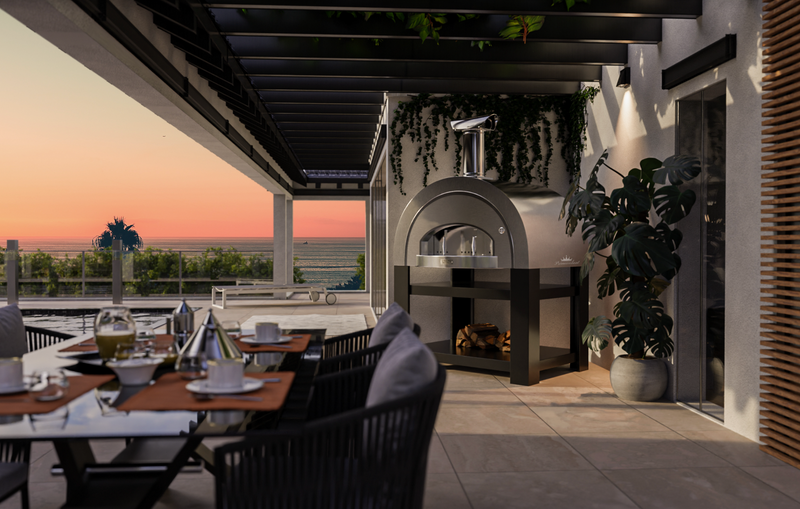 Titano Pizza Oven + Trolley Residential & Commercial - Stainless Steel